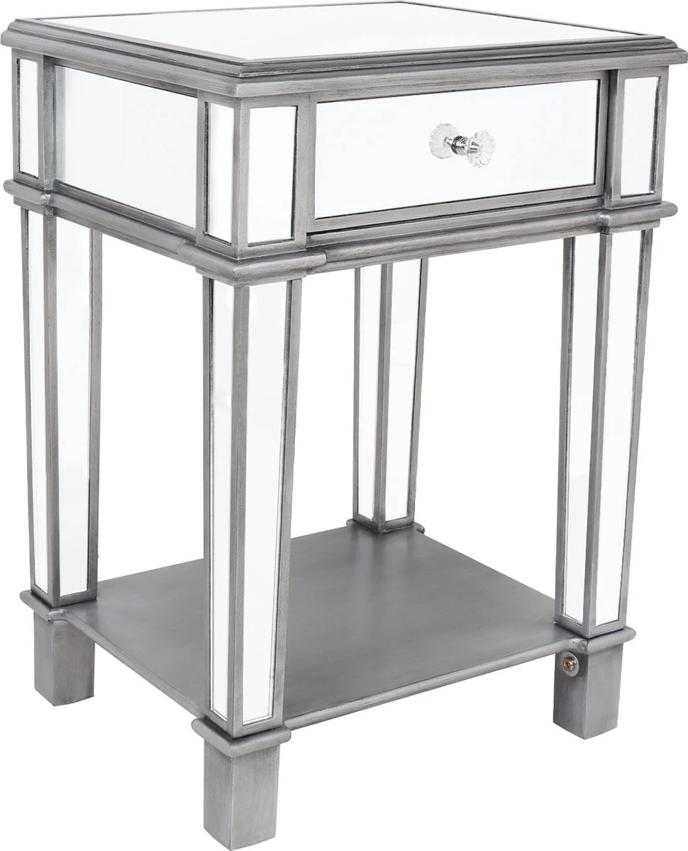 SteeFly® Luxe nachtkastje - Stijlvolle spiegelkast - Elegante bijzettafel - Modern design