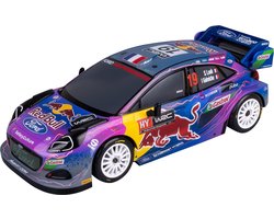 foto van NIKKO RC Auto - Red Bull Rally Series: M-Sport Ford Puma - 9 km/h - Extra Banden - Bestuurbare Auto - Voor Kinderen Vanaf 6 Jaar - Blauw/Paars