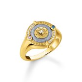 Thomas Sabo - TR2449-974-1-52 - Ring - Dames - 925er Zilver geel verguld - ringmaat 52