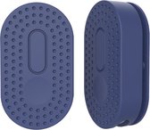 Premium case hoesje geschikt voor Samsung Smarttag 2 | Samsung SmartTag2 Hoes - buigbaar met stevige plakstrip - Case - Siliconen - Sleutelhanger - blauw