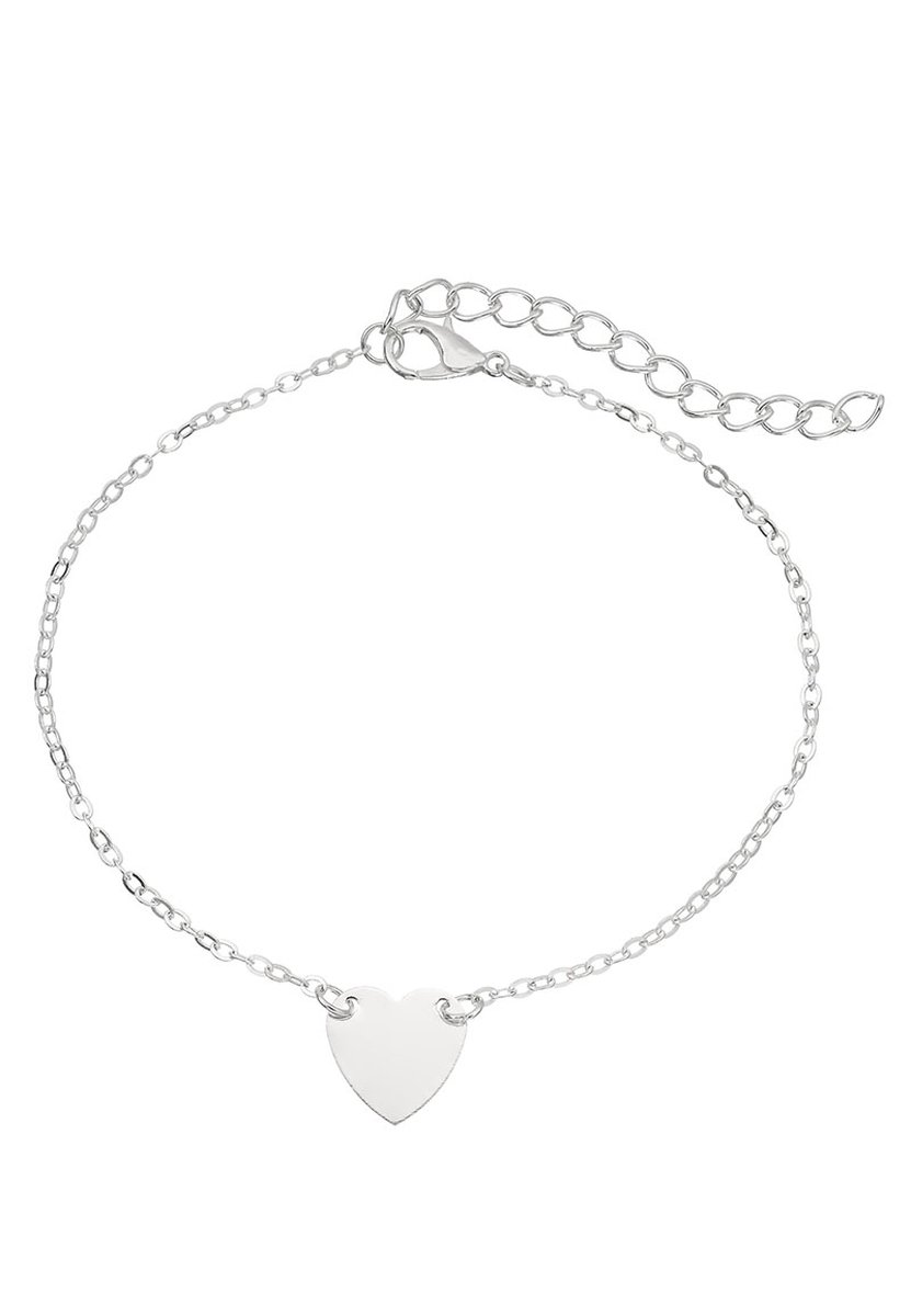 Enkelbandje hart zilver