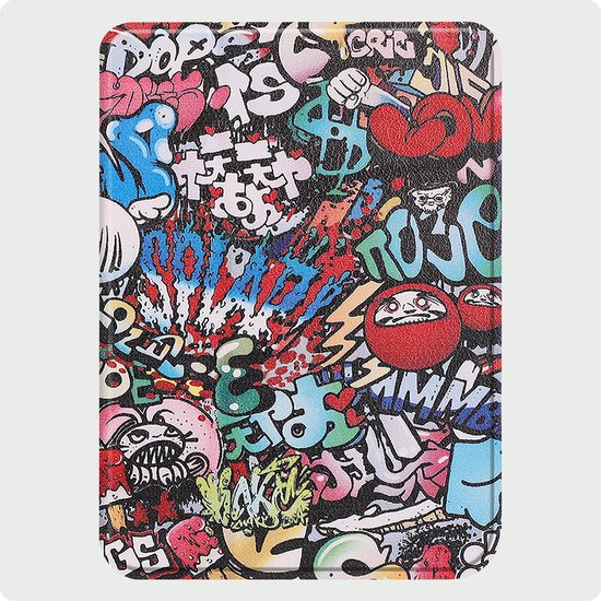 Hoes Geschikt voor Kobo Clara Colour Hoesje Bookcase Cover Hoes - Hoesje Geschikt voor Kobo Clara Colour Hoes Cover Case - Graffity van Epospace — afbeelding 5