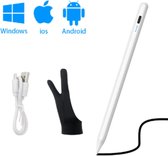 Active Stylus Pen - Pencil Geschikt Voor Tablet, Ipad, Android en Apple Telefoons - Wit