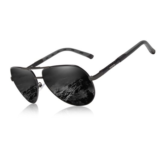 KingSeven Blackstar - Zonnebril Heren - Pilotenbril met UV400 en polarisatie filter - Z151