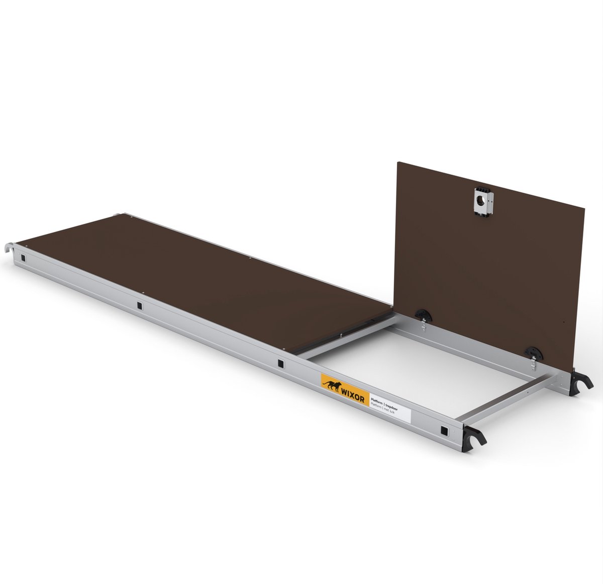 Wixor | platform 250 cm | advance | met luik | steigeronderdeel | rolsteiger | plank | asymmetrisch | stelling