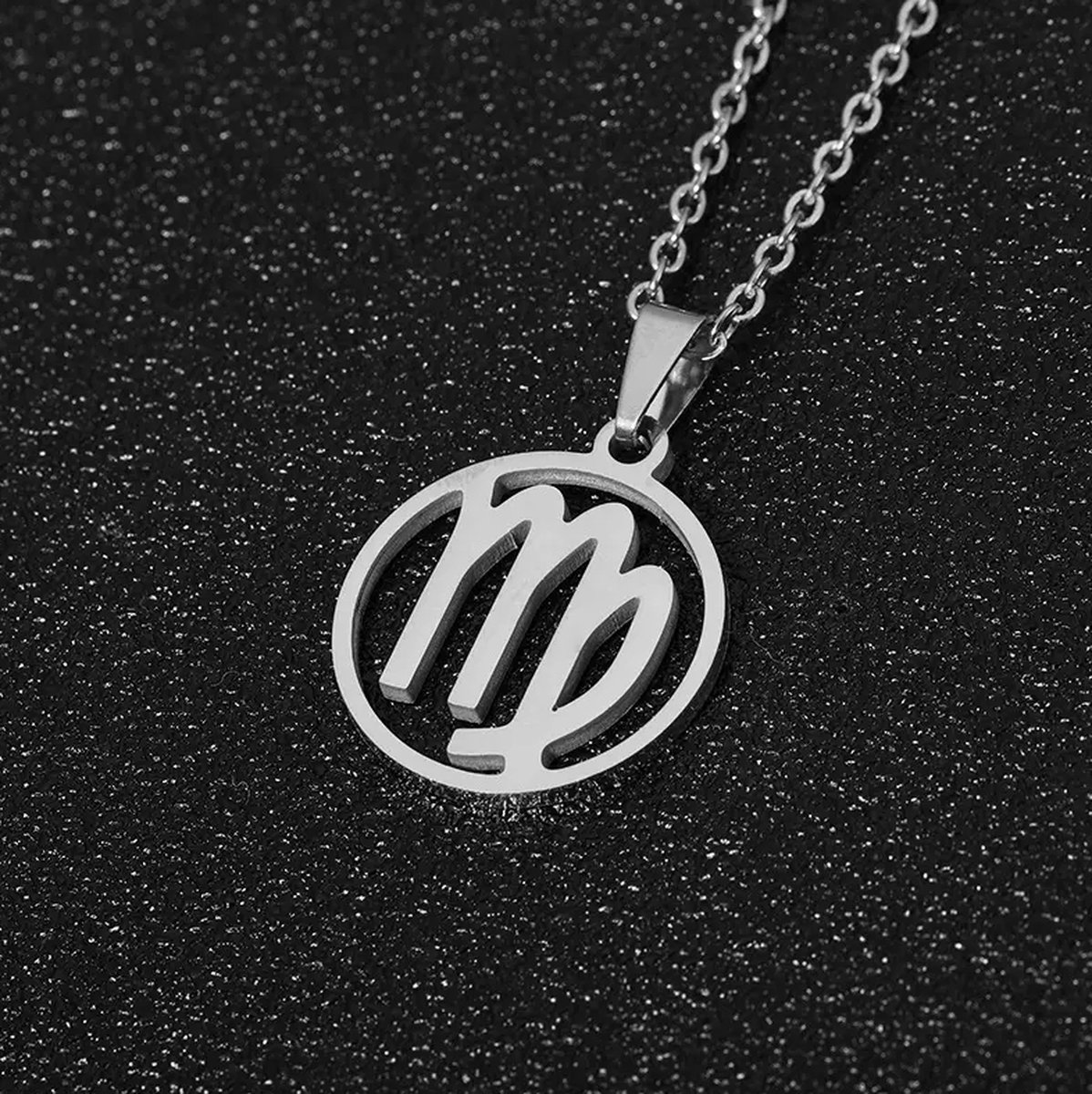 Sterrenbeeld ketting zilverkleur Maagd