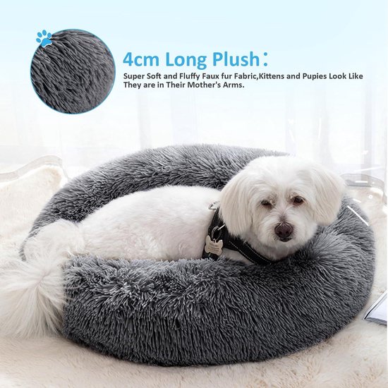BUERPINKING Kattenbed, wollig, kattenkussen, wasbaar, kattenmand met antislip basis, vierkante hondenmand voor katten, kleine honden