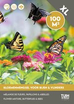 Tuin de Bruijn® zaden - Bloemenmengsel voor bijen en vlinders - voor 100m2 - XL voordeelverpakking - bloemenmix 12 soorten - 50 gram zaden