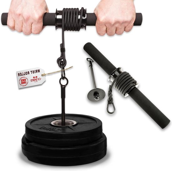 C.P. Sports Professionele onderarmtrainer, effectief trainingsapparaat voor de onderarm, belastbaar tot 50 kg, fitness, krachtsport en bodybuilding, polstrainer, onderarmtraining