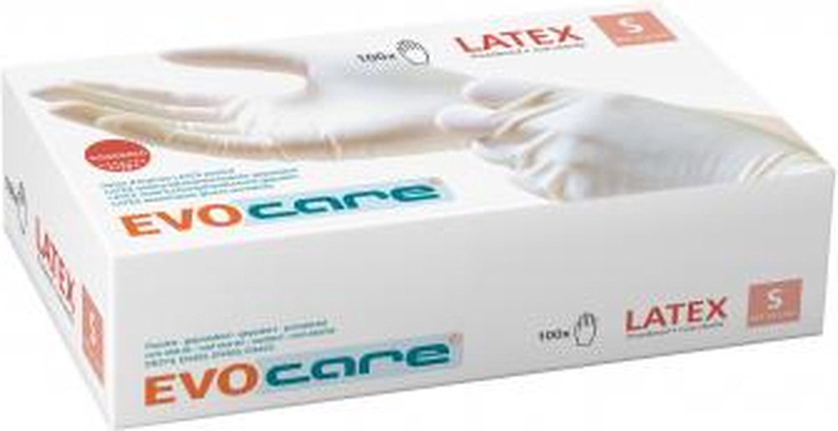 Goedkoopste Ongepoederde LATEX handschoenen Small (6-7) - 20 pakken van 100 stuks