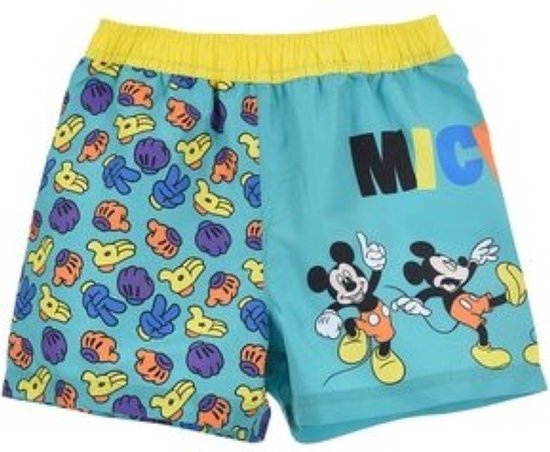 Mickey Mouse zwemshort - groen - Disney zwembroek - maat 98