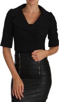 Dolce & Gabbana - Veste courte ajustée en Wool noire