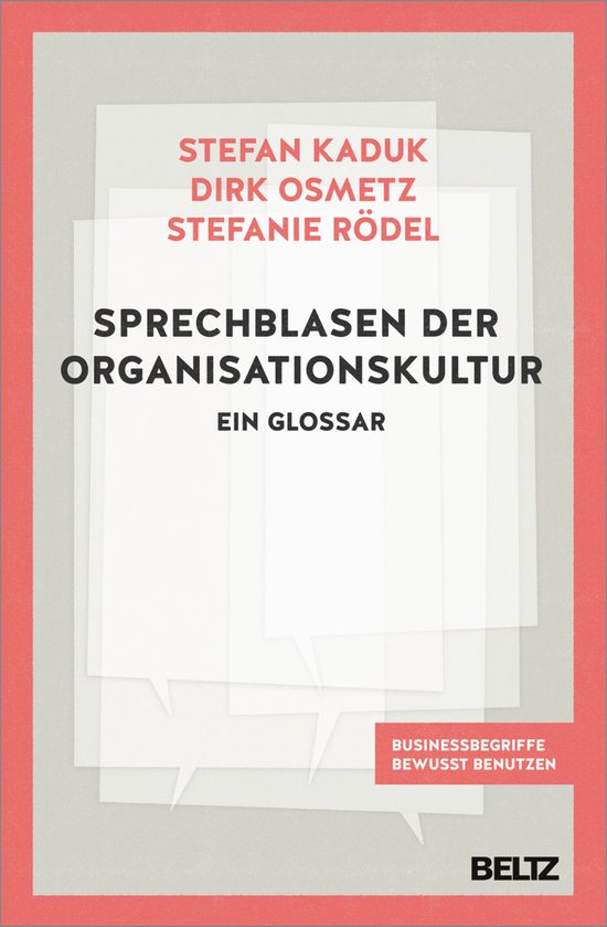 Sprechblasen der Organisationskultur - cover