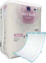 Abena Abri-Soft Superdry onderleggers, 40x60 cm, zacht en hygiënisch, 60 stuks.