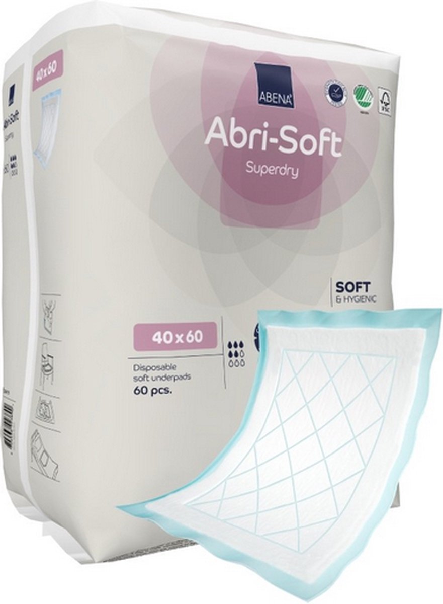Abri-Soft Superdry Wegwerp Incontinentie Onderleggers - 40x60cm