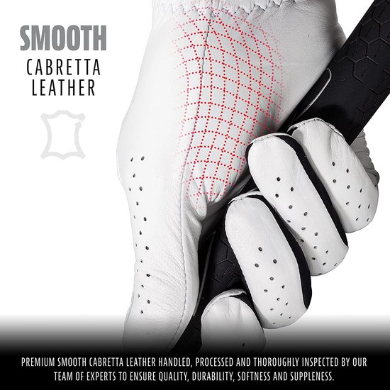 Franklin Cabretta Golf handschoen / glove - wit - links - maat XL van Franklin — afbeelding 2