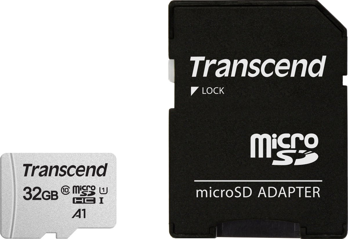 Transcend microSDHC 300S 32GB + SD-adapter