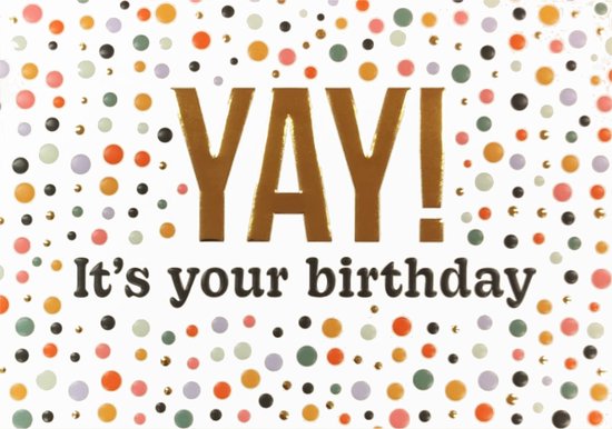 Wenskaart - Daisy - It's Your Birthday - Met Envelop - Per Stuk