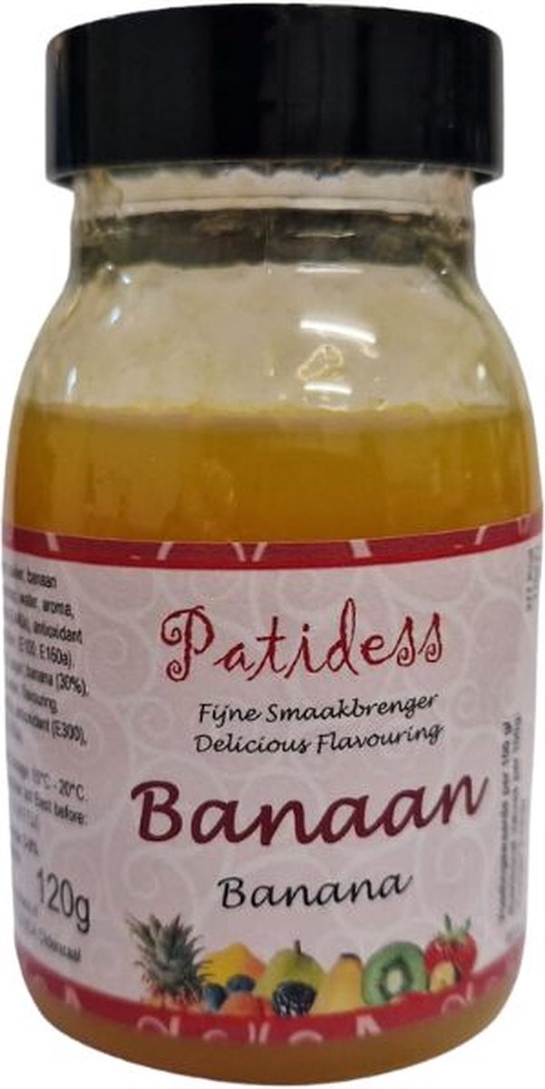 Patidess smaakstof banaan - smaakpasta voor taartvulling en ijs
