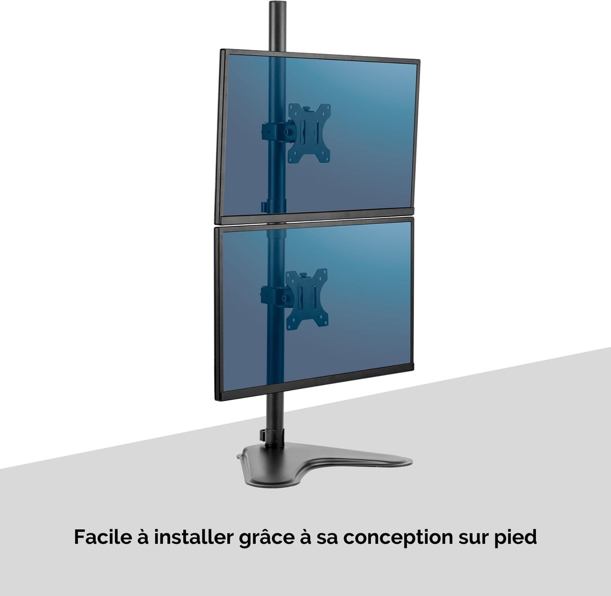 Fellowes Seasa Dubbele Monitorarm Verticaal thumbnail 6