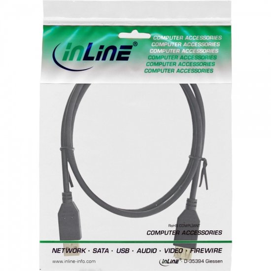 InLine USB naar USB verlengkabel - USB2.0 - 5 meter | bol