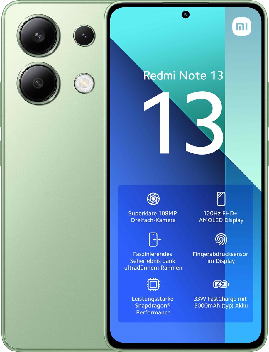 Xiaomi Redmi Note 13 - Mint Green - 128GB