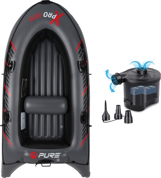 XPRO 500 – opblaasboot – 2-4 persoons - inclusief – batterij pomp – rubberboot - opblaasbare boot