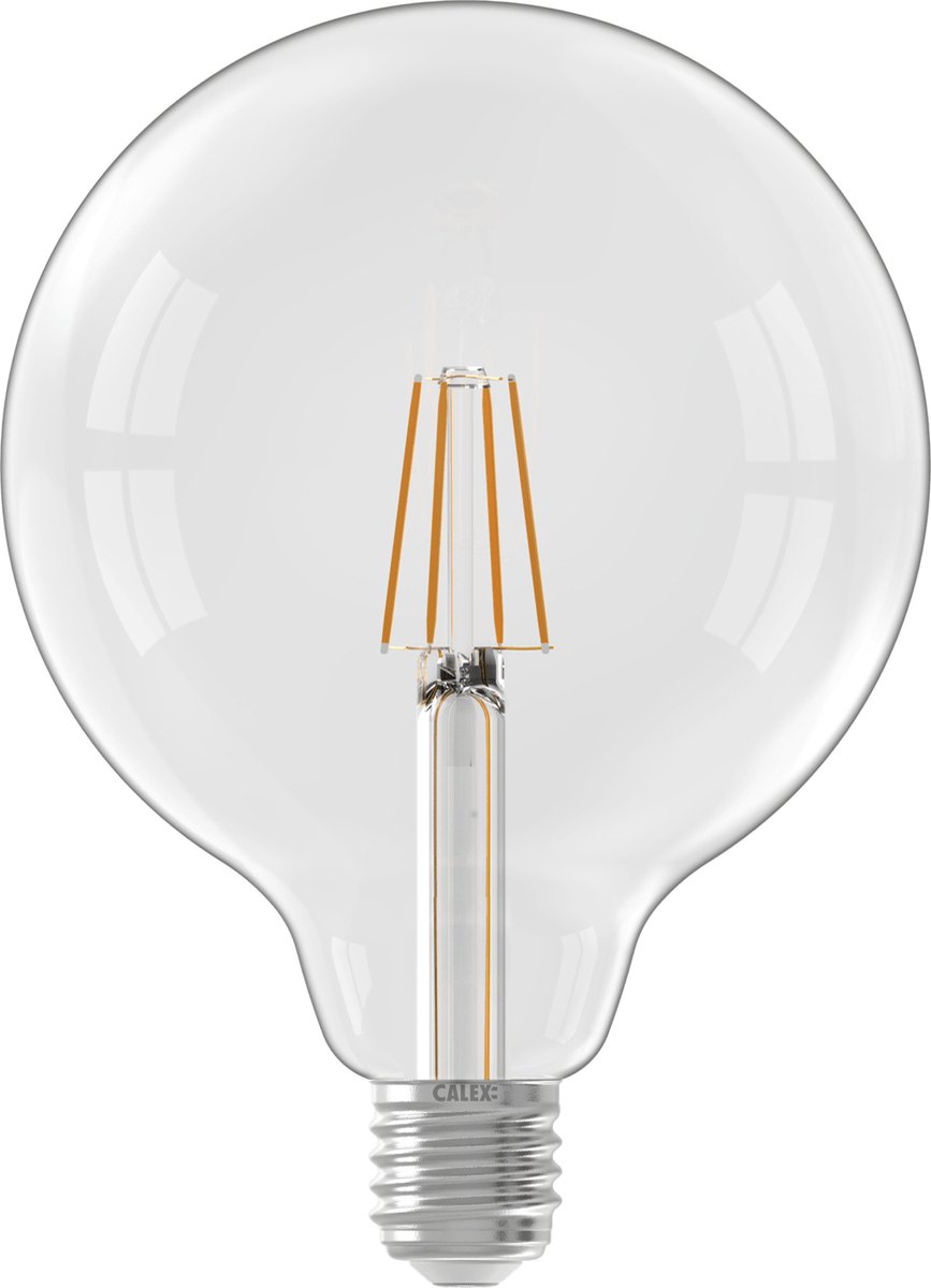 Calex E27 LED Globelamp Helder | 4.5W 470Lm 2700K | 220-240V 827 G125 | Dimbaar