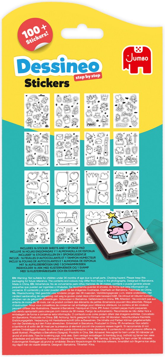 Dessineo Stickers Theme Pack - Feeën & Eenhoorns, 4Y+ — afbeelding 5