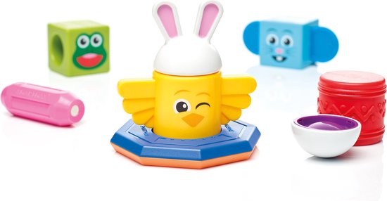 SmartMax My First Totem - Magnetisch Sensorisch Speelgoed - 8-Delige Stapelset met Geluid en Textuur - Educatief Speelgoed voor Peuters - Vanaf 1 Jaar