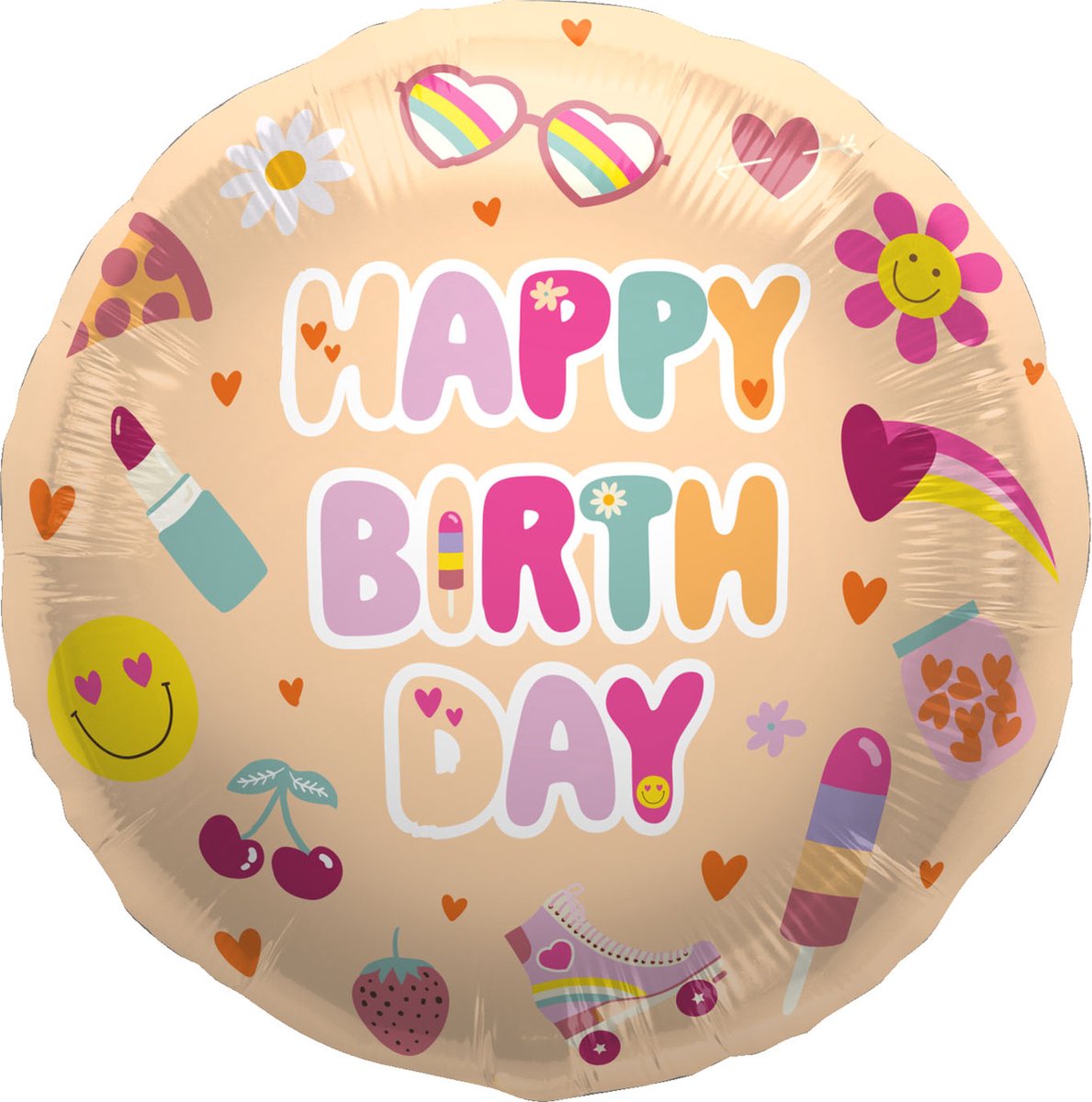Folieballon - Happy Birthday - Boho Girlz - 45 cm
