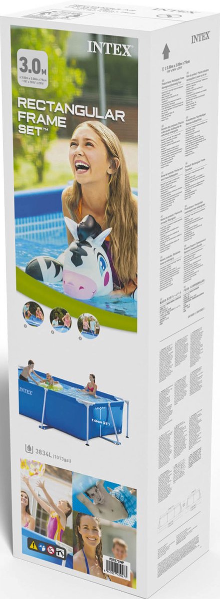 Intex Rechthoekig Opzetzwembad - 300 x 200 x 75 cm — afbeelding 9