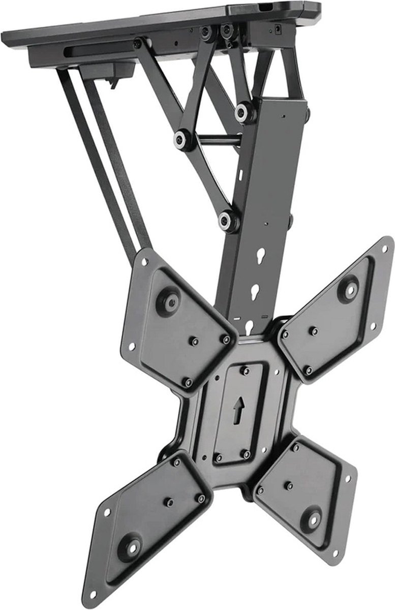 Cavus - CCMFLIP44E Elektrische Plafondbeugel – Voor TV’s van 23 t/m 55 inch – Ruimtebesparend & Slim Bedienen