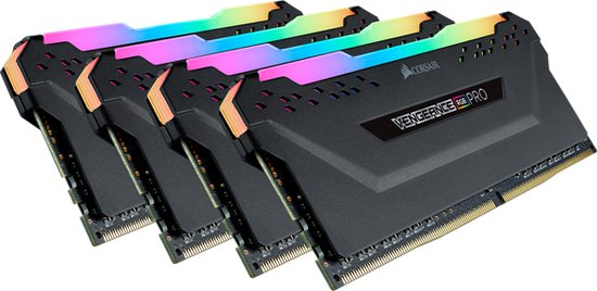 【CORSAIR】Corsair DDR4-3200MHz RGB 32GB Corsair Vengeance RGB PRO 32GB (4x8GB) DDR4 3200 Black | bol