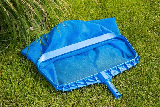 Bodem schepnet - Vuilnet zwembad - Zwembad reinigen - Versterkt kunststof frame - Diep net - Blauw — afbeelding 2