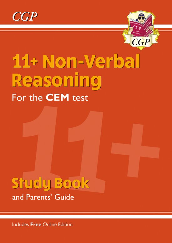 11+ CEM Non-Verbal Reasoning Study Book (with Parents' Guide ... - cover