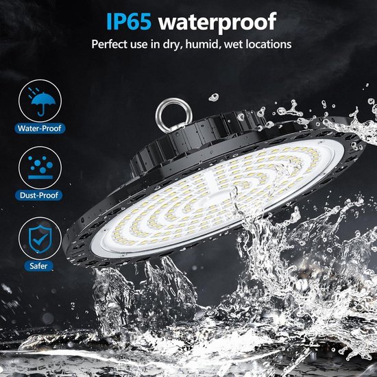 Led-spot, 100 W, voor buiten, 10.000 lm, superhelder, IP66