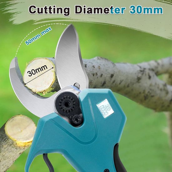 18 V handaccu elektrische snoeischaar - snoeischaar met 30 mm snijdiameter van VONROC — afbeelding 3