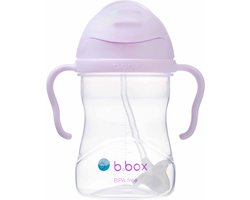 b.box Drinkfles met rietje - Baby Sippy Cup - Drink Vanuit Elke Hoek - Klapdeksel - Verzwaard Rietje - Lekvrij en Eenvoudige Grip - BPA-vrij - Vaatwasserbestendig - Vanaf 6+ Maanden - 240 ml