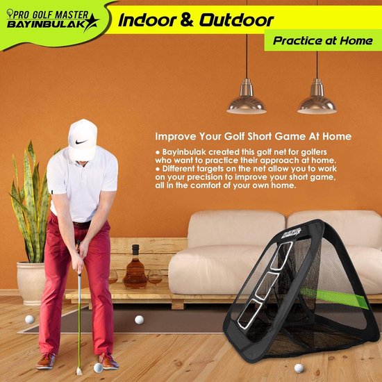 Golf Chipping Praktijk Netto - Achtertuin Rijden - 25 '× 25' - Golf Accessoires - Mannen Gift - 1 Pack van GOLF — afbeelding 3