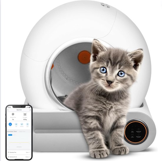 Zelfreinigende Kattenbak - Hygiënisch Automatisch Design - Minder Geuren Voor