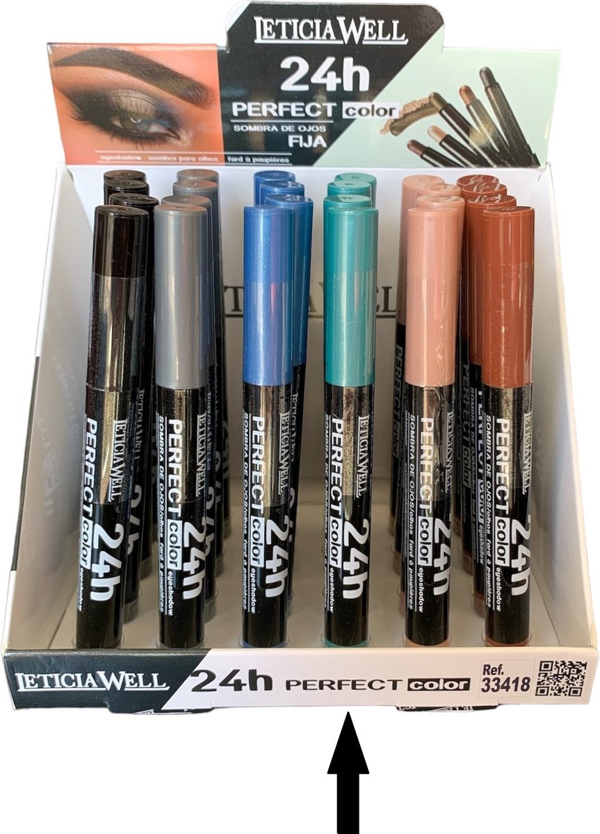Leticia Well - Oogschaduw Potlood - Draaibaar / Automatic Pencil - Turquoise Groen - Nummer 38