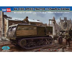 HobbyBoss Modelbouwpakket Landbouwvoertuigen - 82408 M4 High Speed Tractor - 155mm / 8-in. / 240mm Plastic - 1:35 - Modelbouw