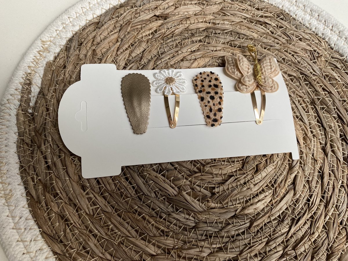 klikklak haarspeldjes Elise 4cm - kinderknipjes - Babyhaarclipjes - Kinderhaaraccessoires - Haarspeldjes kinderen - Haaraccessoires meisjes - Haarspeldjes baby - Kinder haarspeldjes - Kinder haarclips - Haarspeldjes kind - haarspeldjes meisjes