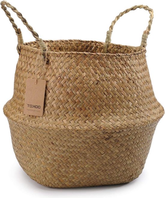 Vogelhangmat mat met haken, natuurlijk zeegras geweven net, vogel zeegras mat, vogelkooi accessoires, klimtouw ladder kauwspeelgoed voor valkparkiet hamster cavia, ratten hamster parkiet