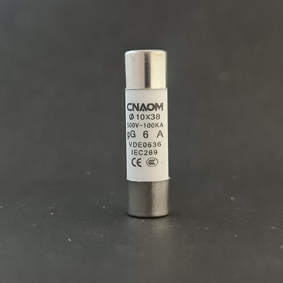 R015 10x38 Keramische Buiszekering - 6A - 10x38mm