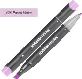 Stylefile Twin Marker - Pastel Violet - Deze hoge kwaliteit stift is ideaal voor designers, architecten, graffiti artiesten, cartoonisten, & ontwerp studenten