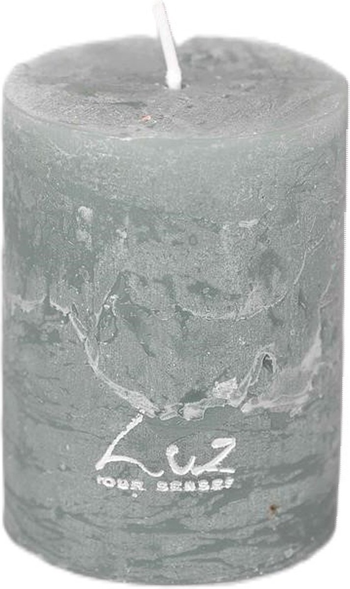 Rasteli Luz Your Senses Stomp Kaars Turquoise D 6 cm H 8 cm Voordeelaanbod Per 2 Stuks