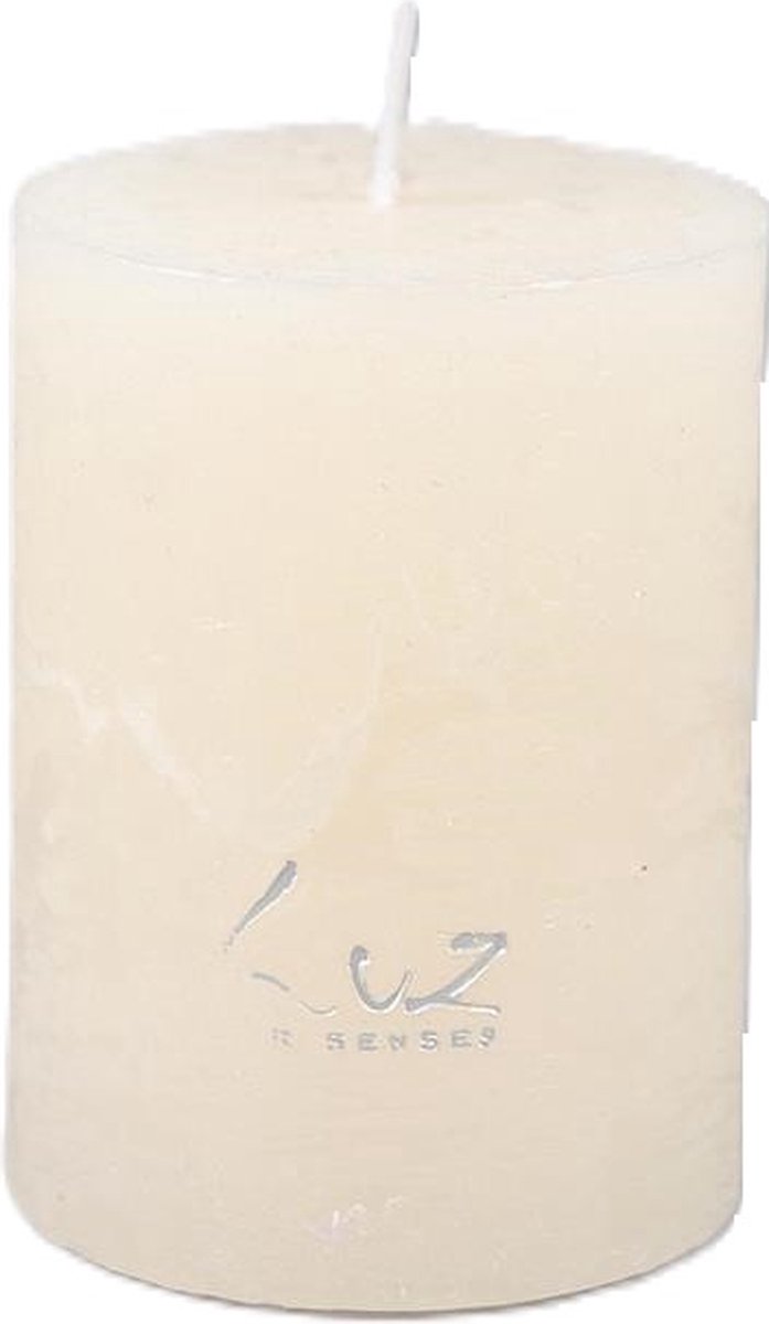 Rasteli Luz Your Senses Stomp Kaars Wit-Aspergewit D 6 cm H 8 cm Voordeelaanbod Per 2 Stuks
