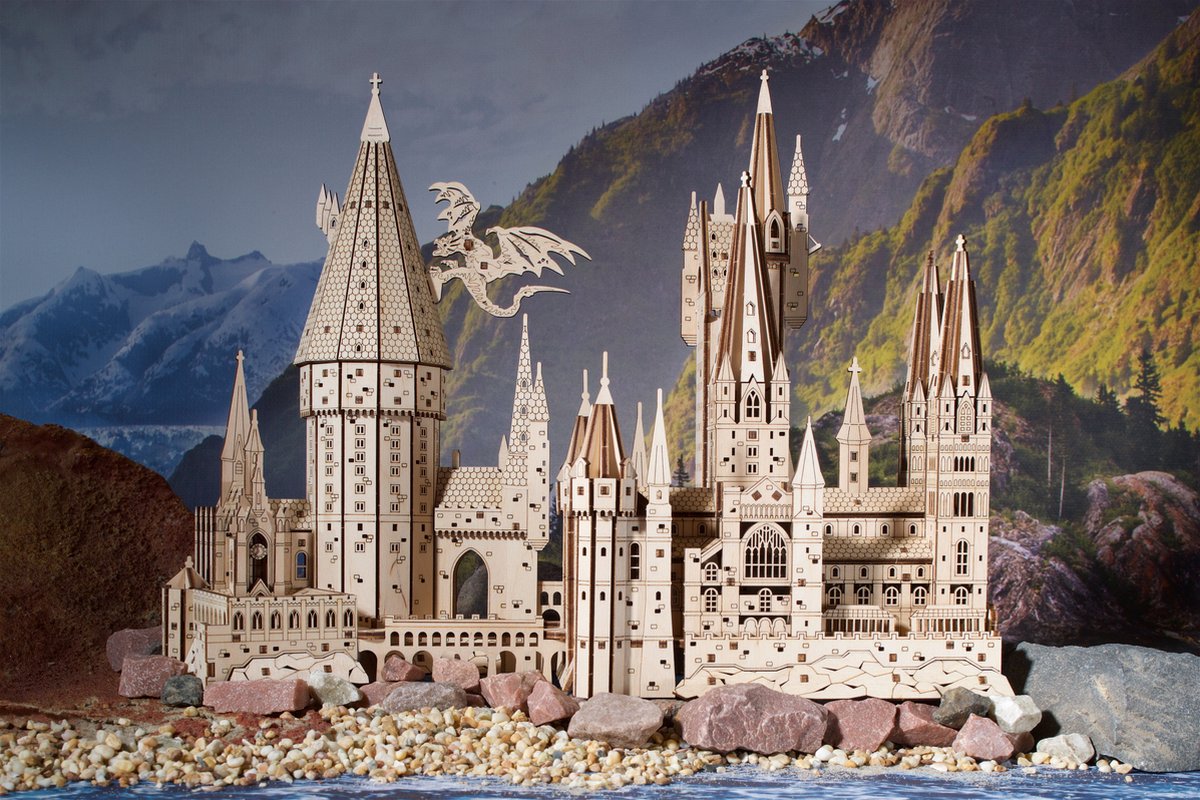 UGEARS 3D Modelbouw - Hogwarts™ Castle - Harry Potter™ - Mechanisch Bouwpakket Hout - Educatief Speelgoed — afbeelding 8